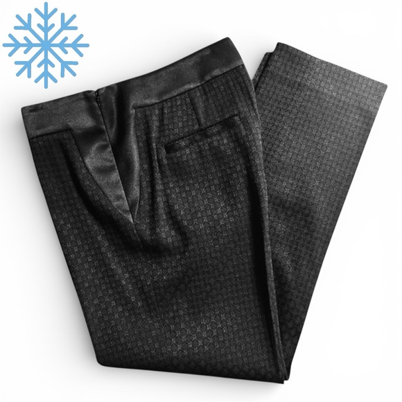 Banana Republic Pants - ❄️ Banana Republic Jacquard Ankle Pants. Black. Size 6.  Style 723154